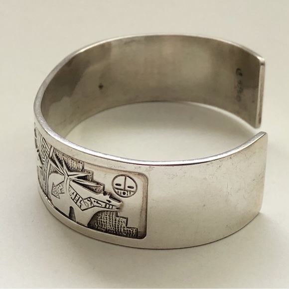 Vintage Roderick Tenorio Sterling Silver Bear Cuff - Picture 11 of 14